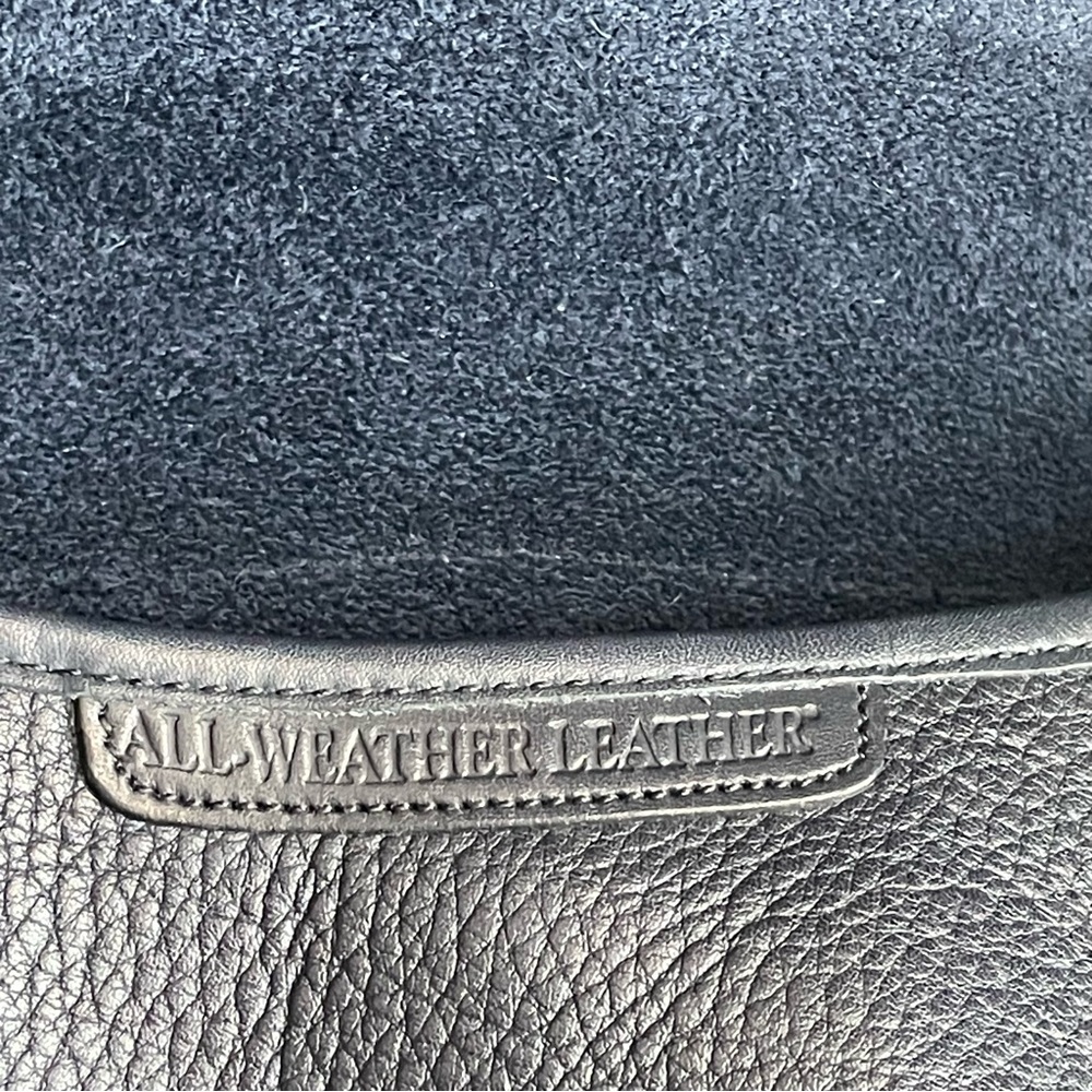 Dooney and Bourke AWL Leather Navy Blue Saddle crossbody Bag - Picture 11 of 15
